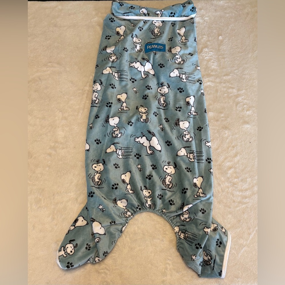 2/$20 Doggy Peanuts Blue Snoopy Plush Pajamas